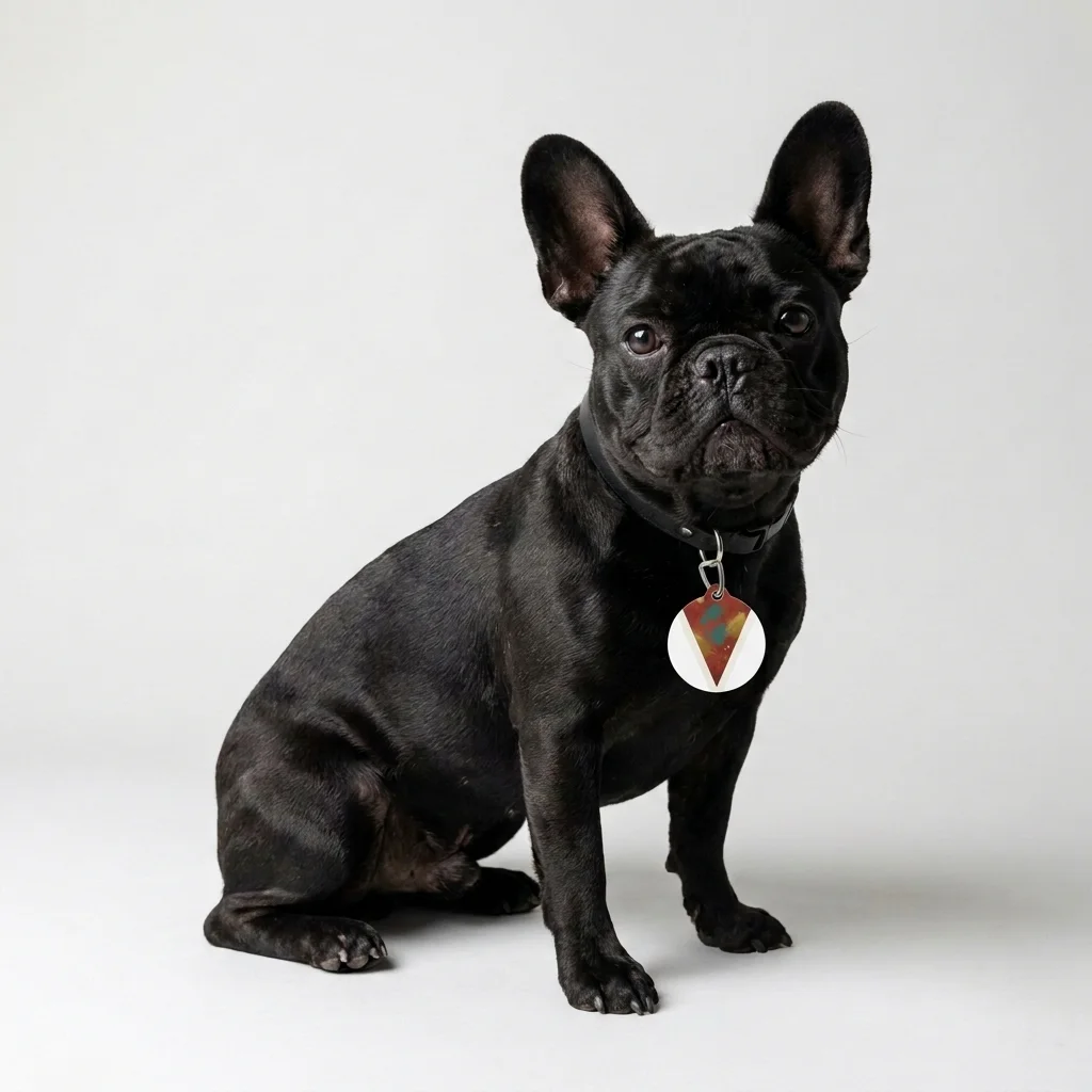 Houston Third Ward Brick Pet Tag — lifestyle view