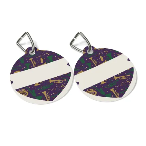 New Orleans Treme Brass Band Pet Tag — other view