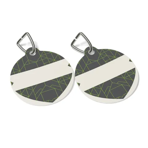 Oakland The Town Grid Pet Tag — other view