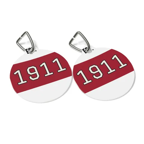 Kappa 1911 Cane Lines Pet Tag — other view