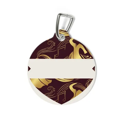 Faith Flag Gospel Choir Robes Pet Tag — back view