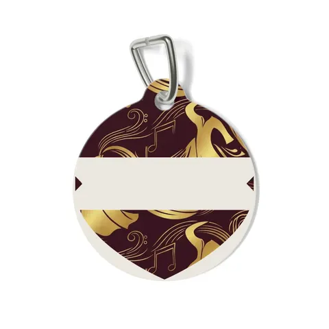 Faith Flag Gospel Choir Robes Pet Tag — front view