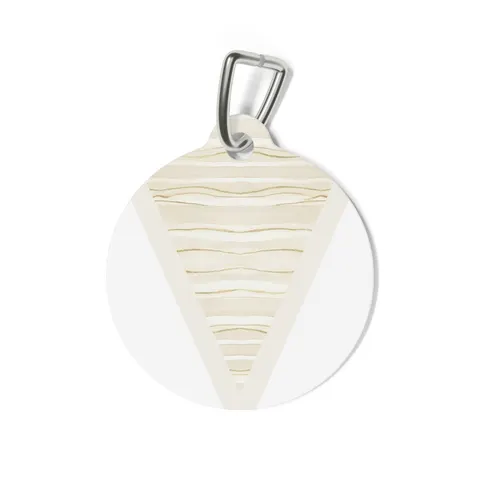 Faith Flag Scripture Highlight Banner Pet Tag — back view
