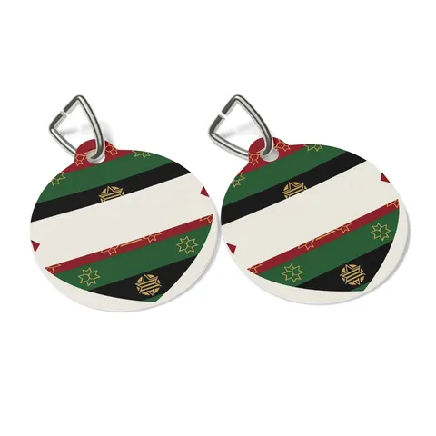 Black American Heritage Black American Heritage Flag Pet Tag — other view