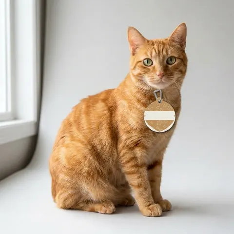 Holiday Gingerbread Cookie Pattern Pet Tag