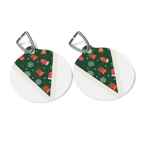 Holiday Ugly Sweater Icons Pet Tag — other view