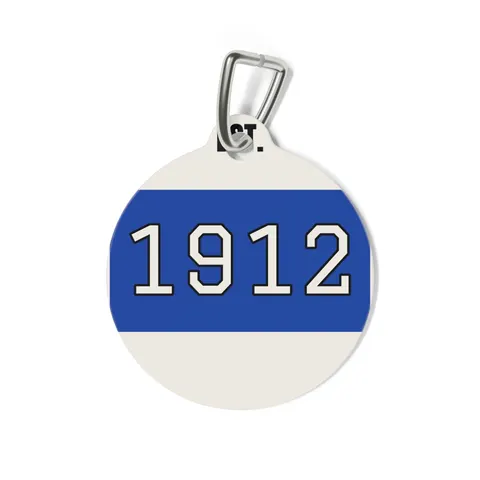 Tennessee State 1912 Royal Pattern Pet Tag — back view