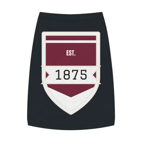 Alabama A&M 1875 Maroon & White Pet Tank Top — front view