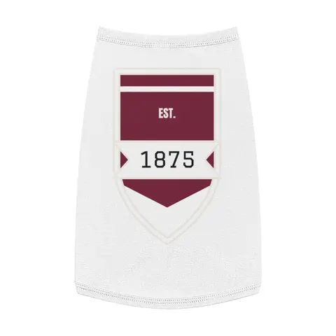 Alabama A&M 1875 Maroon & White Pet Tank Top — front view