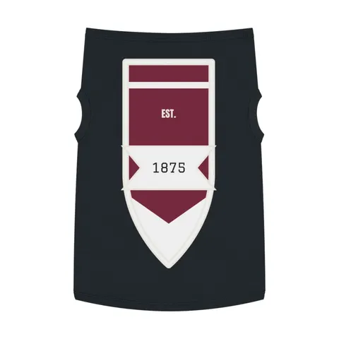 Alabama A&M 1875 Maroon & White Pet Tank Top — front view