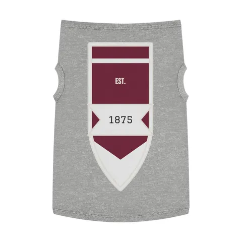 Alabama A&M 1875 Maroon & White Pet Tank Top — front view