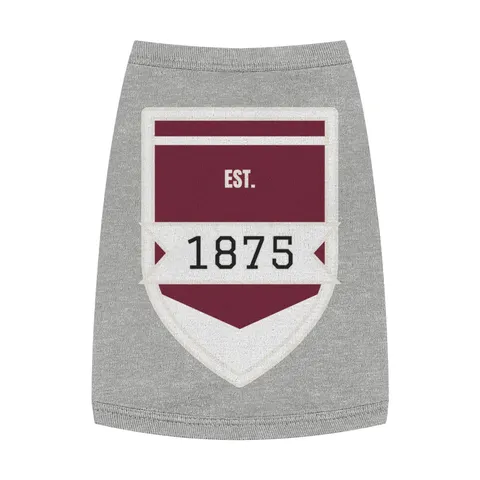 Alabama A&M 1875 Maroon & White Pet Tank Top — front view