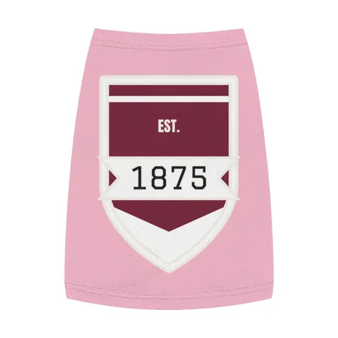 Alabama A&M 1875 Maroon & White Pet Tank Top — front view