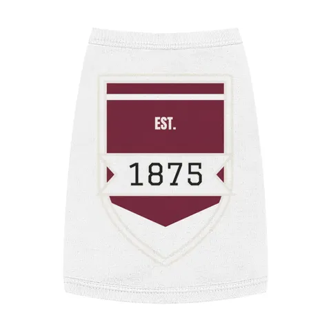 Alabama A&M 1875 Maroon & White Pet Tank Top — front view