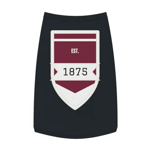 Alabama A&M 1875 Maroon & White Pet Tank Top — front view