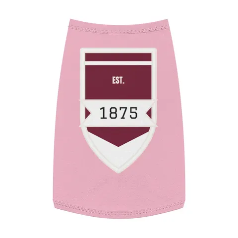 Alabama A&M 1875 Maroon & White Pet Tank Top — front view