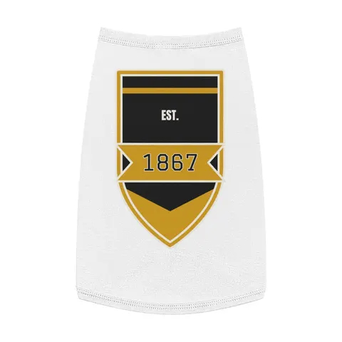 Alabama State 1867 Black & Gold Pet Tank Top — front view