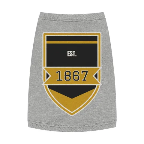 Alabama State 1867 Black & Gold Pet Tank Top — front view