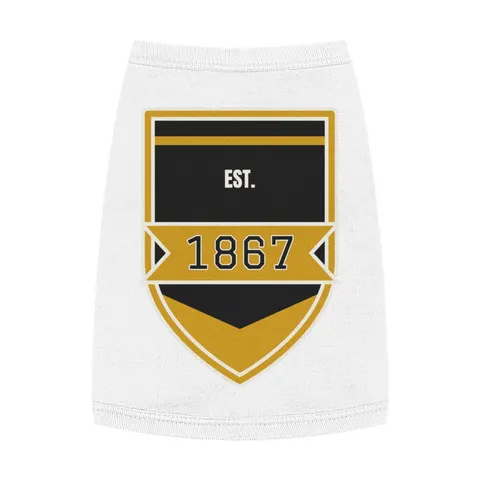 Alabama State 1867 Black & Gold Pet Tank Top — front view