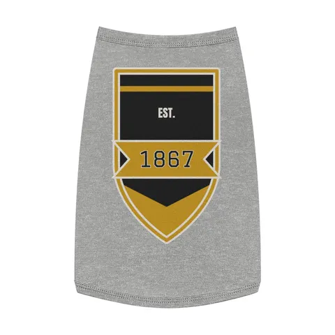 Alabama State 1867 Black & Gold Pet Tank Top — front view