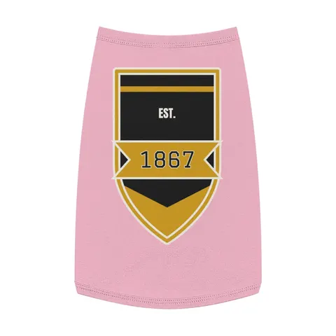 Alabama State 1867 Black & Gold Pet Tank Top — front view