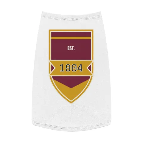 Bethune-Cookman 1904 Maroon & Gold Pet Tank Top — front view