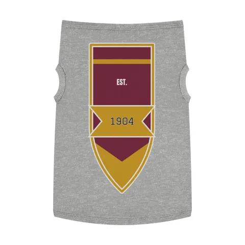 Bethune-Cookman 1904 Maroon & Gold Pet Tank Top — front view