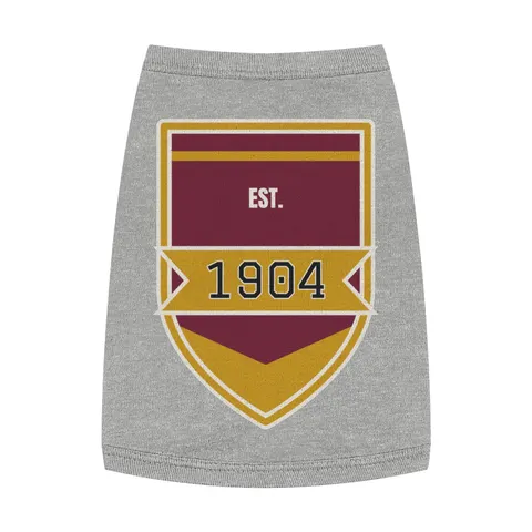 Bethune-Cookman 1904 Maroon & Gold Pet Tank Top — front view