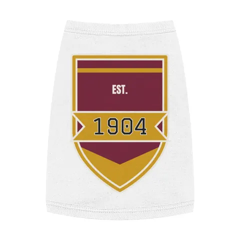 Bethune-Cookman 1904 Maroon & Gold Pet Tank Top — front view