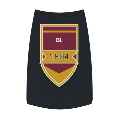 Bethune-Cookman 1904 Maroon & Gold Pet Tank Top — front view