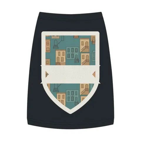 Baltimore Rowhouse Stoops Pet Tank Top — front view