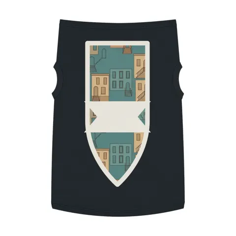 Baltimore Rowhouse Stoops Pet Tank Top — front view