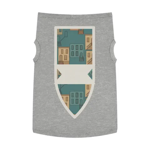 Baltimore Rowhouse Stoops Pet Tank Top — front view