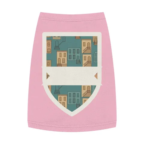 Baltimore Rowhouse Stoops Pet Tank Top — front view