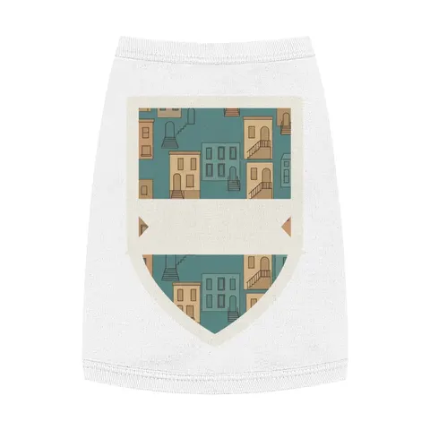 Baltimore Rowhouse Stoops Pet Tank Top — front view