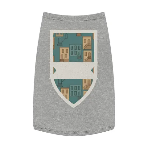 Baltimore Rowhouse Stoops Pet Tank Top — front view