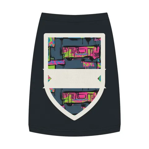 The Bronx Graffiti Train Panels Pet Tank Top — front view
