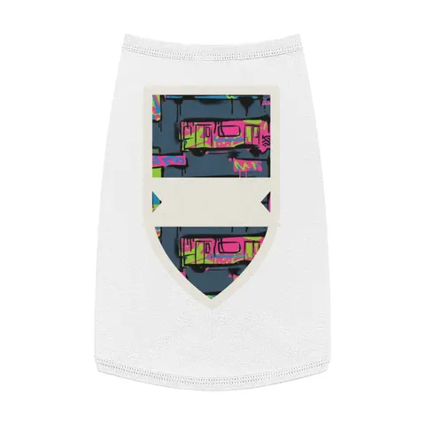 The Bronx Graffiti Train Panels Pet Tank Top — front view