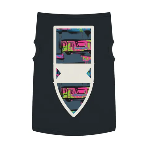 The Bronx Graffiti Train Panels Pet Tank Top — front view