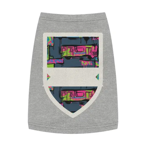 The Bronx Graffiti Train Panels Pet Tank Top — front view