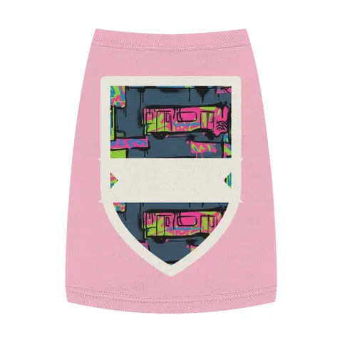 The Bronx Graffiti Train Panels Pet Tank Top — front view