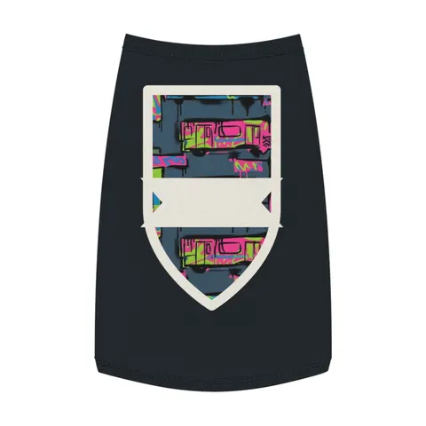 The Bronx Graffiti Train Panels Pet Tank Top — front view