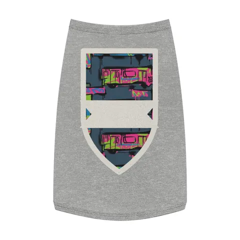 The Bronx Graffiti Train Panels Pet Tank Top — front view