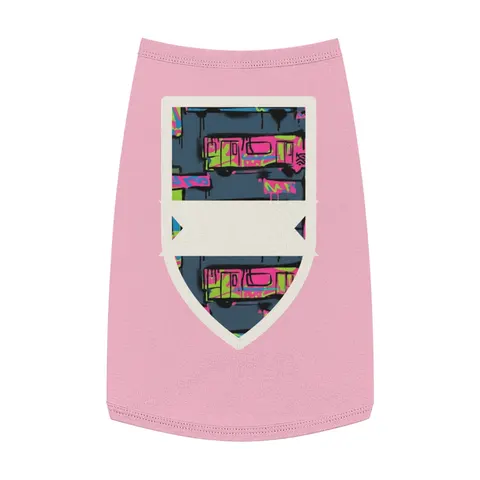 The Bronx Graffiti Train Panels Pet Tank Top — front view