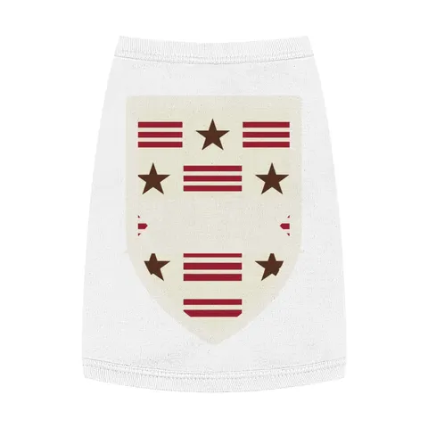 DC Chocolate City Flag Stars Pet Tank Top — front view