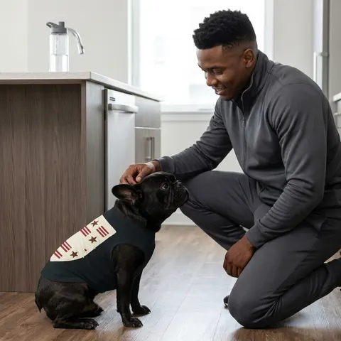 DC Chocolate City Flag Stars Pet Tank Top
