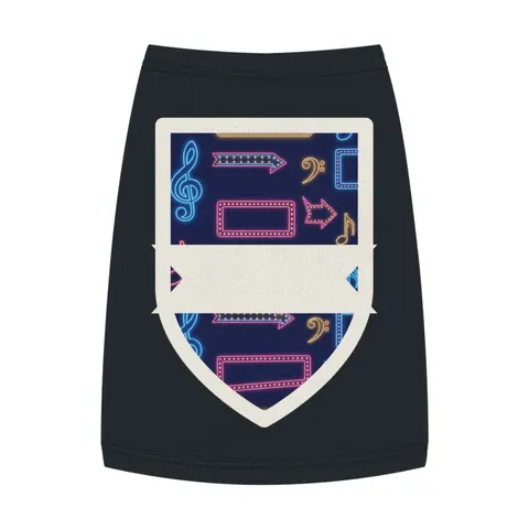 Detroit Motown Neon Pet Tank Top — front view