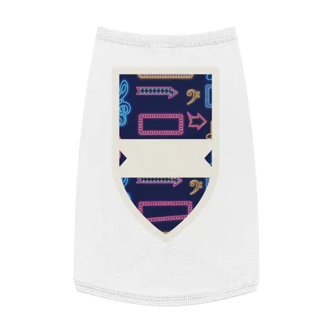 Detroit Motown Neon Pet Tank Top — front view