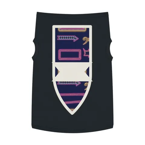 Detroit Motown Neon Pet Tank Top — front view