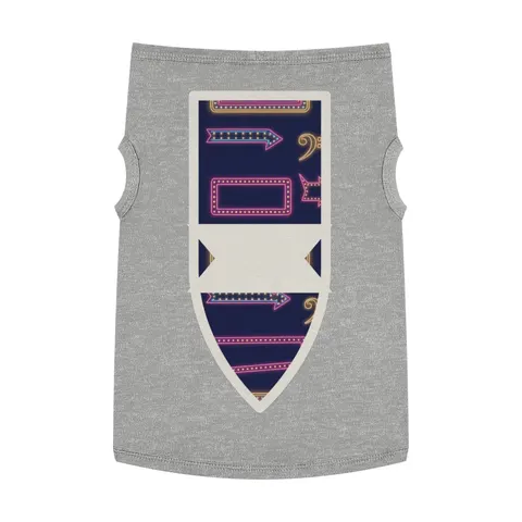 Detroit Motown Neon Pet Tank Top — front view